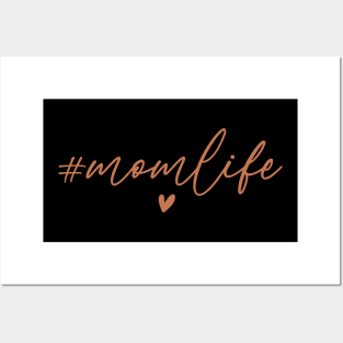 #Momlife Minimalist Mom Life Mothers day Gift Posters and Art